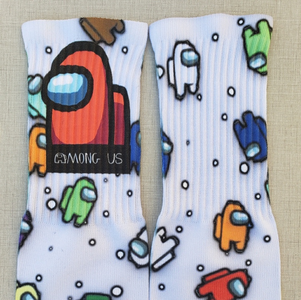 Custom Sus IMPOSTOR Among Us Socks